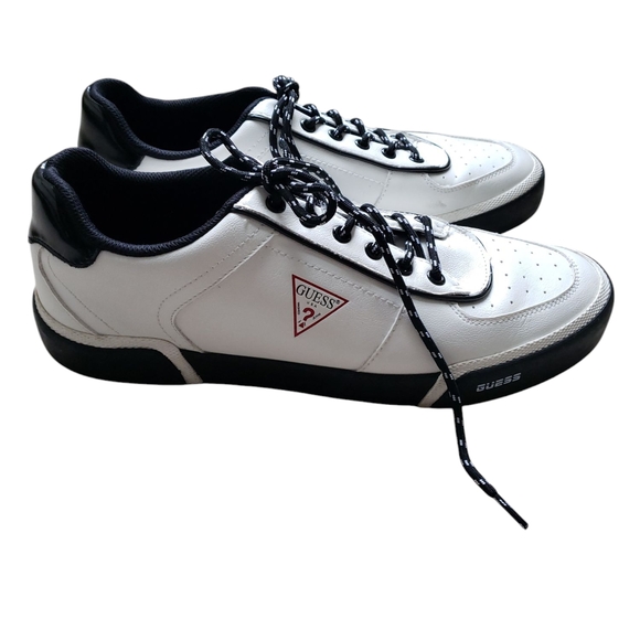 Guess Classic White and Black Sneakers - Picture 6 of 6